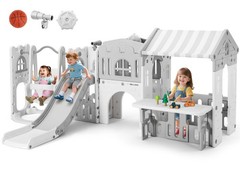 Kids Playground Slide and Swing Set Indoor Outdoor Toddler Playset Backyard Home