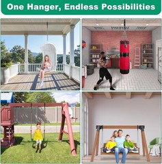 Heavy Duty Swing Hangers, 800lb Capacity Swing Set Accessories for 4×6 Wood B…