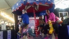 American Classic Carousel – Indoor Outdoor ride on for kids of all ages.