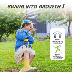 Climbing Rope Tree Swing with Platforms and Disc Swing Seat Set Outdoor Playg…