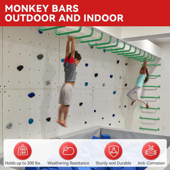 17.3 Inch Safety Playground Handles Metal Indoor Outdoor Climbing Monkey Bars Sw
