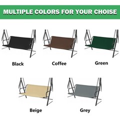 Swing Seat Replacement Cover for 2/3 Seater Outdoor Patio Swing 600D Thicken …