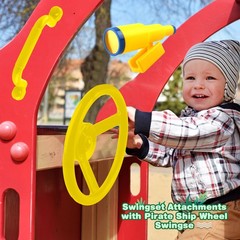 4 Pcs Kids Playground Accessories Playhouse Safety Handle Swingset Steering W…