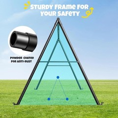 Outdoor Swing Set with A-Frame Stand – 40 Inch Saucer Swing
