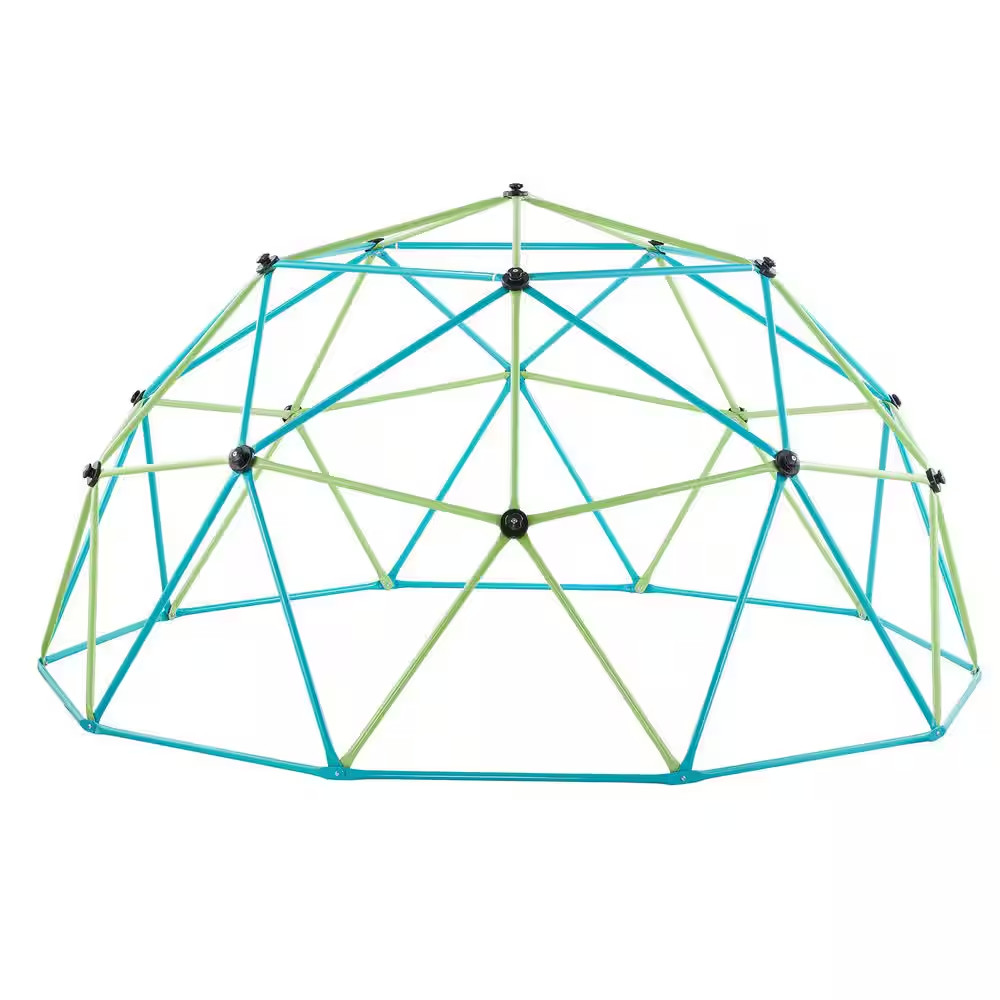 10 Ft. Climbing Dome with Saucer Swing, 1000 Lbs. Jungle Gym, Outdoor Set for Ki