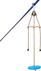 Kids & Adults 52 ft Zip Line Kit – Safe Backyard Fun with Swing Seat & Handlebar