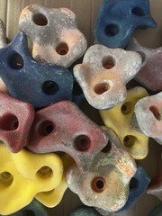 36 Piece Used Rock Climbing Holds Active Kid Play No Hardware