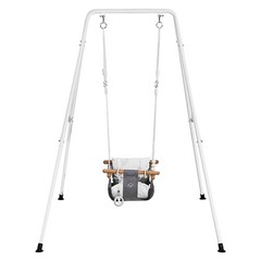 Uimoso Toddler Swing and Jumper Combo with A-Frame Stand in Black