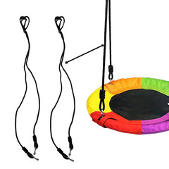 47 In. to 71 In. Adjustable 550 Lb. Capacity Saucer Swing Replacement Straps, Bl