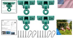 Heavy Duty Swing Hanger Set 10000 lb Capacity for Indoor Outdoor Playground 4pk