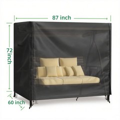 Outdoor Swing Covers 3 Seater Waterproof Patio Hammock Garden Porch Swing Cov…