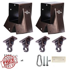 ABUSA Swing Set Brackets A-Frame 2 Bronze Hangers for Playground