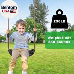 Heavy Duty Swing Seats for Kids & Adults, High‑Back Full Bucket Toddler Swing &
