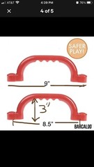 Barcaloo Safety Grab Handle Bars for Playground Gyms, Outdoor Playsets, etc. NEW