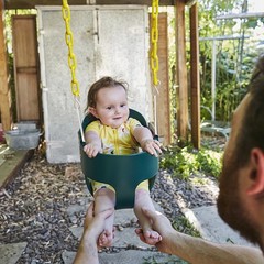 Small High Back Toddler Bucket Swing Seat with Coated Chains, Heavy Duty Kids Sw