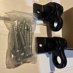 ABUSA Heavy Duty Swing Sets Brackets Including 2 Black A-Frame Swing Set Brac…