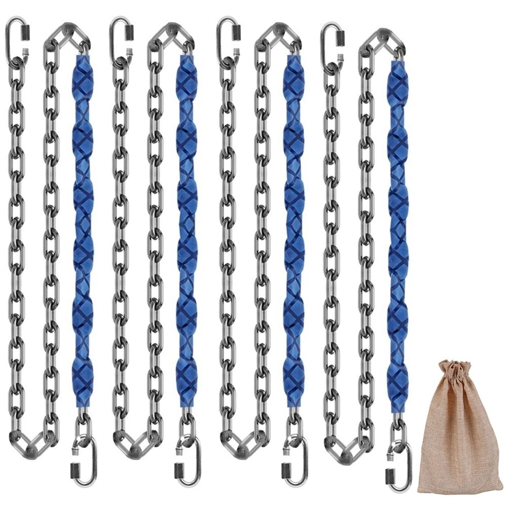 4 Stainless Steel Chains (84″) Swing Chains, Heavy Duty Swing Hardware,4 Quic…