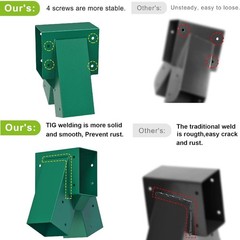 A-Frame Middle Swing Set Brackets, Heavy Duty Steel Hardware with Mounting ,