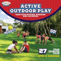 Backyard Field Day Obstacle Course Game – 27 Double-Sided Foam Challenge Tile…