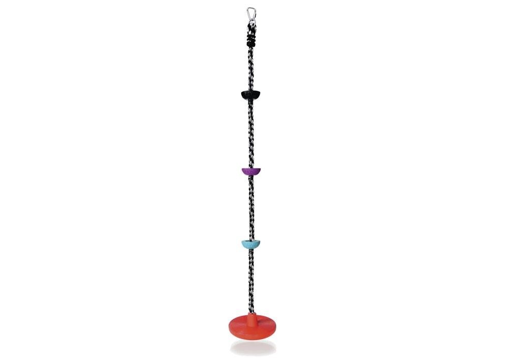 6′ Multicolor Nontoxic PE 250 lbs Climbing Rope Swing Reinforced Disc Seat