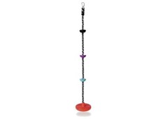 6′ Multicolor Nontoxic PE 250 lbs Climbing Rope Swing Reinforced Disc Seat