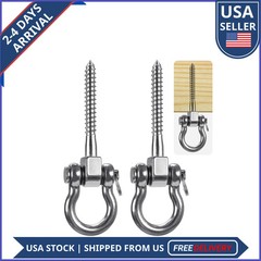 6 Pack M10 Heavy Duty Swing Hangers Stainless Steel 1800lb Capacity for Hammocks