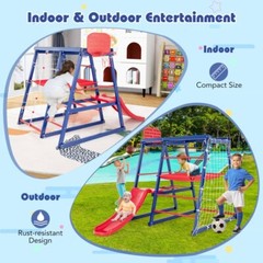 7-In-1 Outdoor Toddler Indoor Gym Playset Toddler Climbing Toys Activity Play
