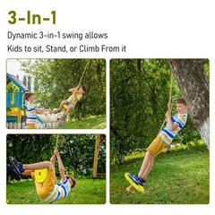 Tree Swing Disc, Round Swing Seat for Outdoor Backyard Playground, Holds 220l…