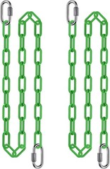 2Pcs 80″ Coated Swing Chain with Carabiners 1000 Lbs Capacity Heavy Duty Hanging