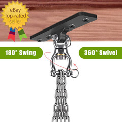 2 Pack Heavy Duty Swing Hangers Swing Set Accessories for Indoor and Outdoor