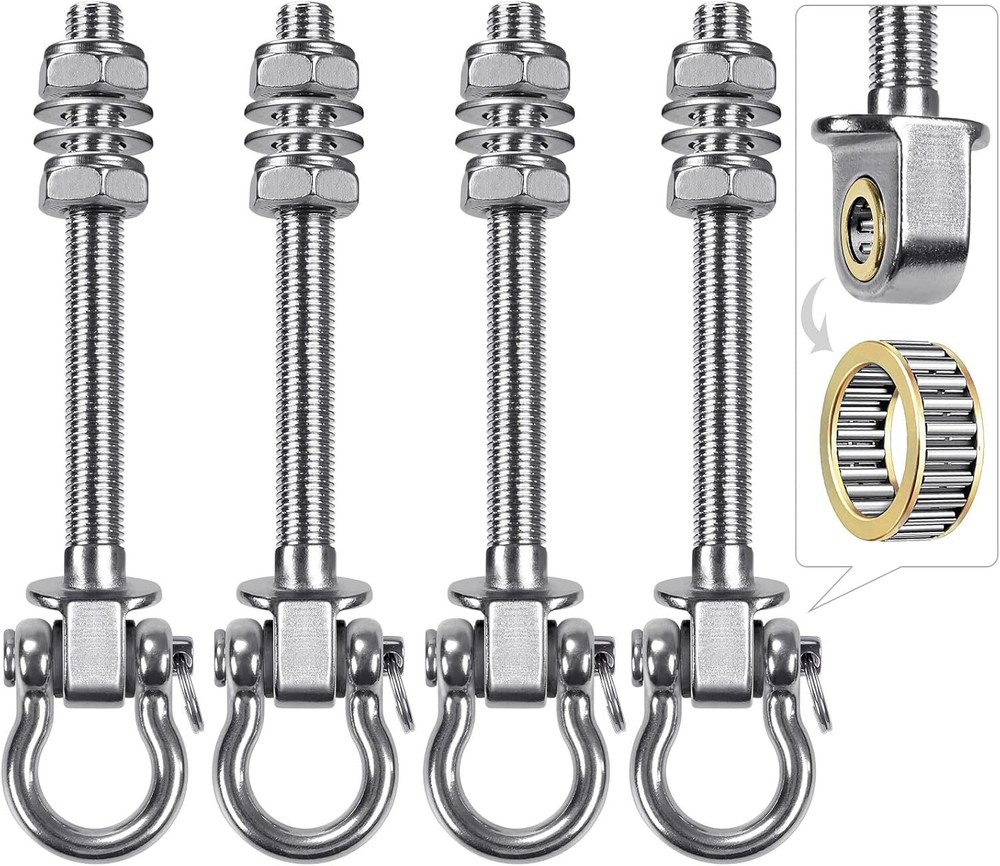 Heavy Duty Swing Hangers with Bearings – Set of 4 Stainless Steel 304 Hardwar…