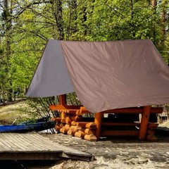 Outdoor Swing Canopy Cover, Tarp Sunshade, 190T Polyester, Waterproof, Four S…