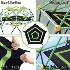 6.2-Foot Outdoor Dome Climber for 9/10/11FT Climbing Dome, 49×74 Inch Waterpr…