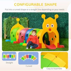 Caterpillar Tunnel for Kids 3-6 Years Outdoor Indoor Climb Crawl Play Equipment