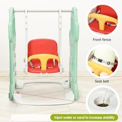 7 in-1 Indoor Outdoor Slide Freestanding Toddler Slide Climber Playset for Kids