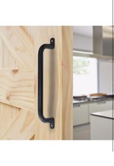 17.2 In Black Safety Handles Metal for Playground Accessories Pack of 4