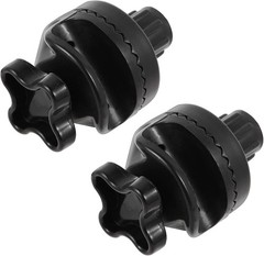 2-Pack Black Plastic Fittings for Porch Swing Canopy Frame Replacement