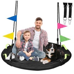 48 inch Tree Swing, Larger Saucer Flying Swing for Whole Family, 48 Inch
