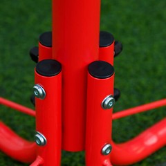Metal Seesaw for Kids Outdoor Teeter Totter 4 Seat Backyard Playground Equipment