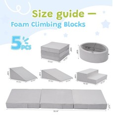 Foam Climbing Blocks with Ball Pit & Stairs for Toddlers Aged 1-3 -Soft Plays…