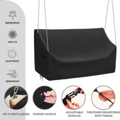 Hanging Porch Swing Cover 63Inch Waterproof Hanging Outdoor Swing Cover Garde…