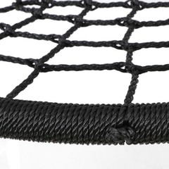 40″ Spider Web Tree Swing Outdoor Saucer Net Swing Platform for Kids Adult Black