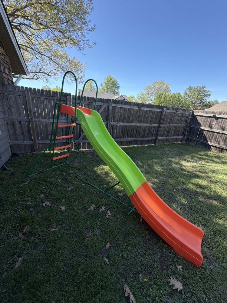 10 Ft. Outdoor Big Backyard Freestanding Swing Set Playground Plastic Slide