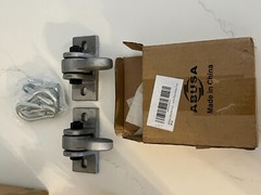 ABUSA 2 PACK METAL BRACKETS WITH YELLOW COATED CHAIN SWING NEW IN BOX
