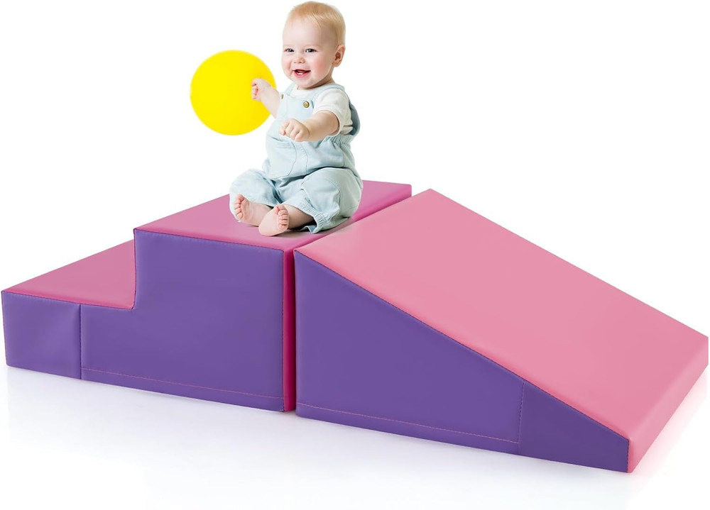 Climbing Toys for Toddlers, Indoor Baby Foam Climbing Blocks Soft Play Set with