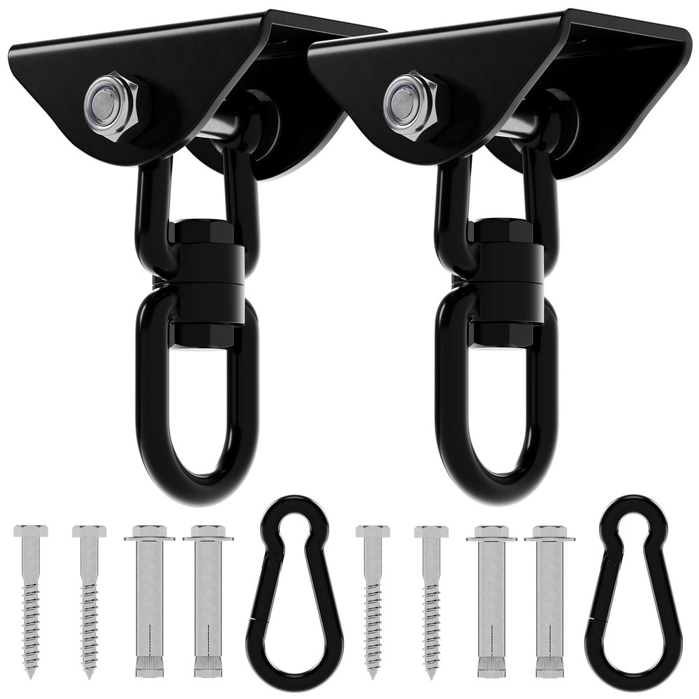 2 PCS 1200lb Hammock Hanging Kit Swing Hooks Stainless Steel Hardware