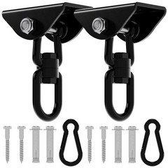 2 PCS 1200lb Hammock Hanging Kit Swing Hooks Stainless Steel Hardware