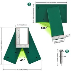 A-Frame 2 Swing Set Brackets Heavy Duty Steel Swing Hardware Mounting Hardware