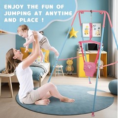 Baby Jumper Swing Set Pink 6-24 Months