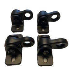 Durable Porch Swing Hangers Kit with Screws & Snap Hooks – 4 Pack Black